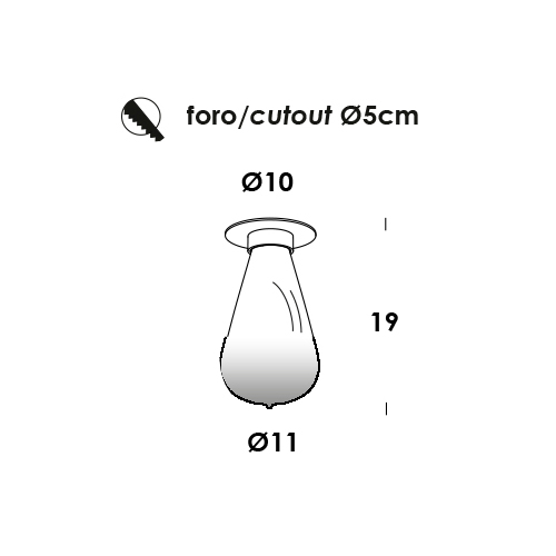 noidrop pera 11/incasso dim triac