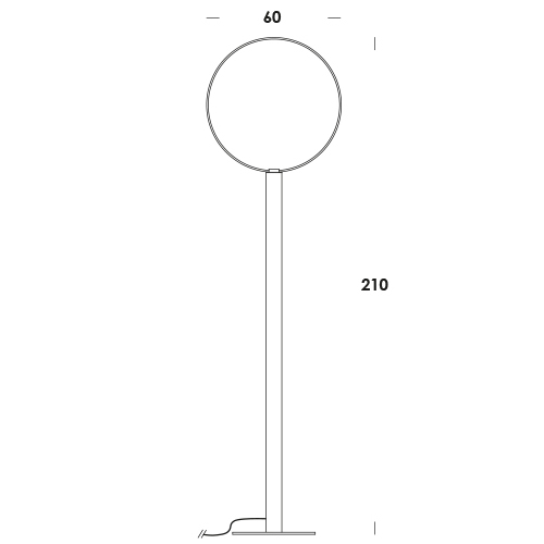giro 200/ph dim on/off touch emissione lato esterno o interno