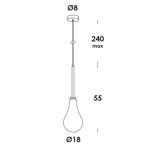 pendaglio 18/so dim DALI