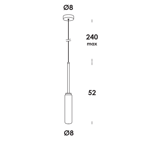 pendaglio 8/so dim DALI