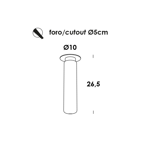 pendaglio 8/incasso dim DALI
