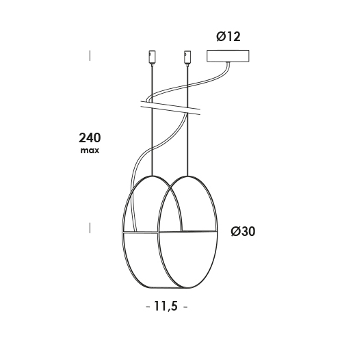tambour 30/so dim DALI dec.